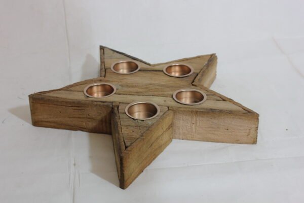 Wooden Candle Holder